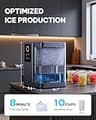 Silonn Smart Countertop Pebble Ice Maker with Voice Control & 3L Large Water Tank