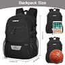 LARIPOP 30L Waterproof Basketball Backpack with Oversized Shoe Compartment