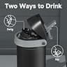 Meoky 18 oz Vacuum Insulated Stainless Steel Water Bottle with 2-in-1 Straw Lid