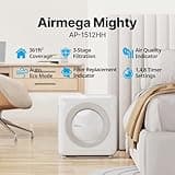 Coway Airmega AP-1512HH(W) True HEPA Air Purifier with Auto and Eco Modes