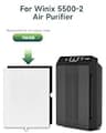 Future Way 5500-2 H13 True HEPA and Carbon Replacement Filter Two-Year Set