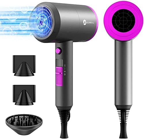 slopehill 1800W Professional Ionic Hair Dryer with Magnetic Diffuser Attachment