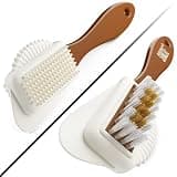 Suede and Nubuck 4-Way Multi-Functional Leather Brush for Deep Nap Restoration