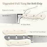 Astercook 14-Piece Full Tang Stainless Steel Knife Set with Sharpening Block