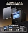 Ecozy Smart Countertop Pebble Ice Machine with App Control & 44 lbs Daily Output