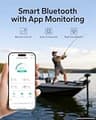 LiTime 12V 100Ah Bluetooth Trolling Motor LiFePO4 Battery (Group 31)
