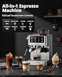 AIRMSEN 20-Bar Espresso Machine with Integrated Burr Grinder
