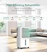 VEAGASO 34-Pint Portable Dehumidifier for 2500 Sq.Ft with Touch Display