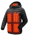 Venustas Unisex Dual-Control Water-Resistant Heated Jacket with Battery
