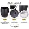 Nextmug Temperature-Controlled Self-Heating Ceramic Coffee Mug (14 Ounces)