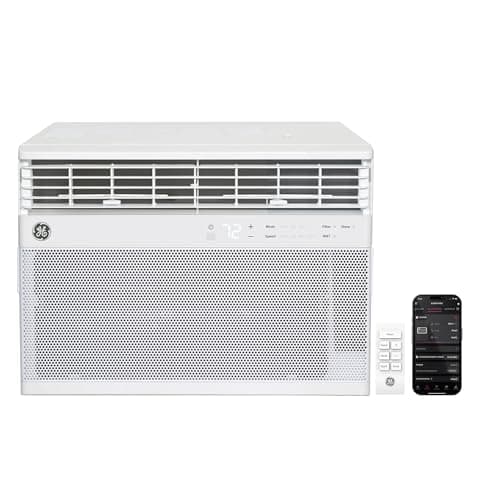 GE 8,000 BTU Wi-Fi Enabled Window Air Conditioner for Medium Rooms Up to 350 Sq Ft