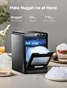 Euhomy 40 lbs Countertop Pebble Ice Maker Machine with Auto Self-Cleaning Cycle