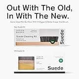 Jason Markk Premium Suede Cleaning Kit with Gentle Eraser and Soft Bristle Brush