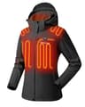 Venustas Women's Waterproof Heated Softshell Jacket with Included Battery