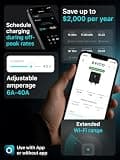 EVIQO 40A Smart Plug-in Level 2 EV Charger with 25ft Cable & IP66 Weatherproofing