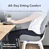 Cushion Lab Patented Pressure Relief Ergonomic Charcoal Memory Foam Seat Cushion
