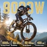 8000W Dual Motor Fast Electric Bike, 52V 36Ah Removable Battery, 48 MPH
