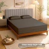 1000 Series Zippered Twin Fitted Sheet for 8-Inch Mattress with Deep Pocket