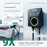 IYILO 48A Hardwired Smart Level 2 EV Charger with Dual Temp Sensors & 25ft Cable