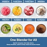 Colarlemo 1200W 12-Piece Personal Smoothie Blender Maker