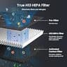 P358 Dual-Sided H13 HEPA Washable Pet Air Purifier for Large Rooms and Hair