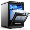 Euhomy 40 lbs Countertop Pebble Ice Maker Machine with Auto Self-Cleaning Cycle