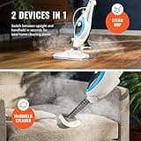PurSteam 10-in-1 Detachable Handheld Steam Mop with Multi-Surface Cleaning Accessories