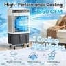 CrmyPeg 7.5-Gallon High-Capacity Portable Swamp Cooler with 120-Degree Swing