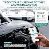 NexCyber 48A NEMA 14-50 Plug-in Level 2 EV Charger with Touchscreen & 25ft Cable