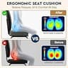 TushGuard Ergonomic U-Shaped Memory Foam Seat Cushion with Non-Slip Rubber Base