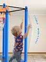 BLUERISE 55-Inch Toddler Trampoline with Enclosure Net and Basketball Hoop