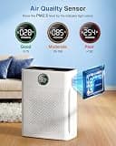 MOOKA PR1 Large Room Air Purifier with 4-Stage HEPA Filtration & Pet Mode