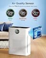 MOOKA PR1 Large Room Air Purifier with 4-Stage HEPA Filtration & Pet Mode