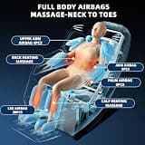 HealthRelife 4D SL-Track Full Body Zero Gravity Massage Chair with Yoga Stretch