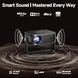 Portable 4K Outdoor Smart Projector with 2000 ANSI and Auto Keystone