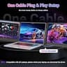 Redalf 15.6-Inch One-Cable Freestanding Triple Laptop Screen Extender