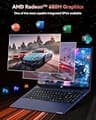 NIMO 15.6-Inch Light Gaming Laptop, AMD Ryzen 7 Pro 6850U, 32GB RAM, 1TB PCIe SSD