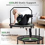 BCAN BT2 40-Inch Bungee Mini Rebounder Trampoline with Adjustable Bar