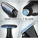 Hatteker Upgraded Men's Electric Back Shaver and Full Body Grooming 4-in-1 Kit