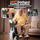 Hassky 2026 Upgrade 500W All-Terrain Foldable Electric Wheelchair for Adults