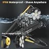 VIKICON Groomer Electric Back Shaver with 6D Floating Head and Foldable Handle Black