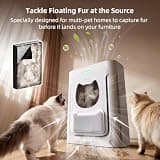 Uahpet H13 HEPA Air Purifier with PM2.5 Sensor for Pet Dander and Smoke