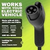 Emporia 48A Hardwired Smart Home Level 2 EV Charger with 25ft J1772 Charging Cable
