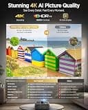 Premium 4K Daytime Video Projector with AI-PQ and 2400 High ANSI Lumens