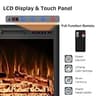 Rodalflame 50-Inch Recessed Electric Fireplace Insert with Touchscreen Display