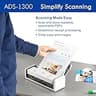 Brother ADS-1300 Compact Desktop Document Scanner with 20-Page Auto Feeder