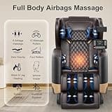 FURNIMAT 10-Point Fixed Shiatsu Full Body Massage Chair with Smart Touchscreen
