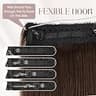MY-LADY 16-Inch Halo Hair Extensions Real Human Hair Lightweight Weft