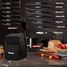 Astercook 15-Piece Dishwasher Safe German Stainless Steel Knife Set with Block