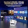 Smart Outdoor Projector, 3500-Ultra Bright, 65W Dolby Audio, 4K Supported